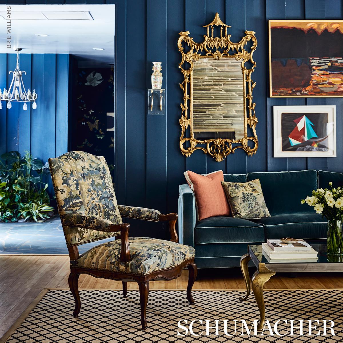 Purchase So853700103 | Flemish Tapestry Pillow, Vert - Schumacher Pillows