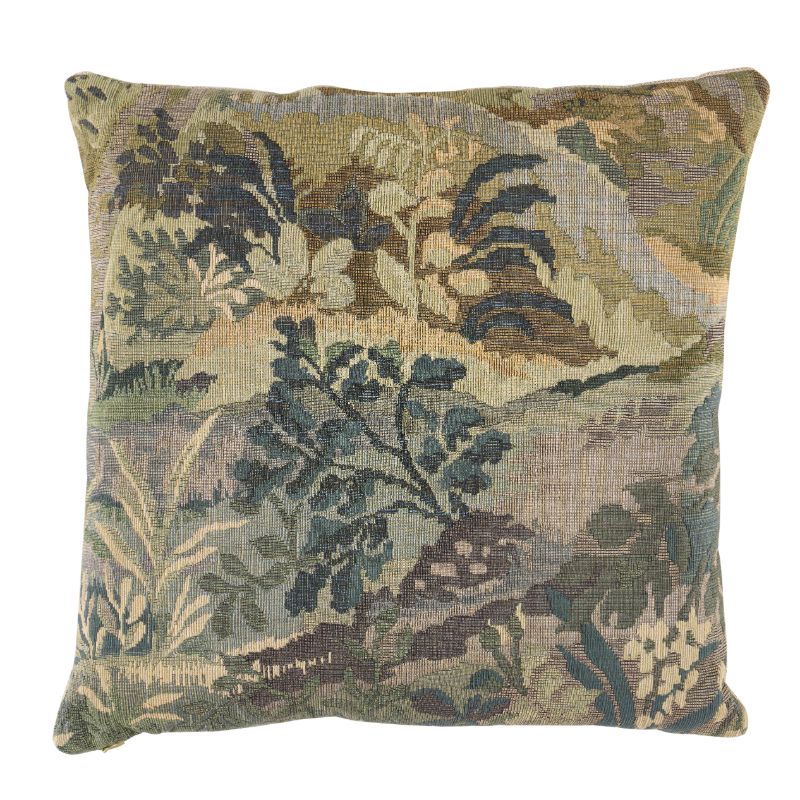 So853700103 | Flemish Tapestry Pillow, Vert - Schumacher Pillows