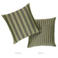 Purchase So8580504 | Hanson I/O Stripe Pillow, Green - Schumacher Pillows