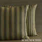 Purchase So8580504 | Hanson I/O Stripe Pillow, Green - Schumacher Pillows
