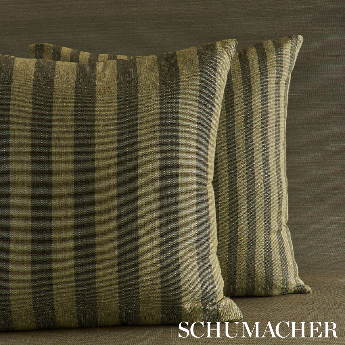Purchase So8580504 | Hanson I/O Stripe Pillow, Green - Schumacher Pillows