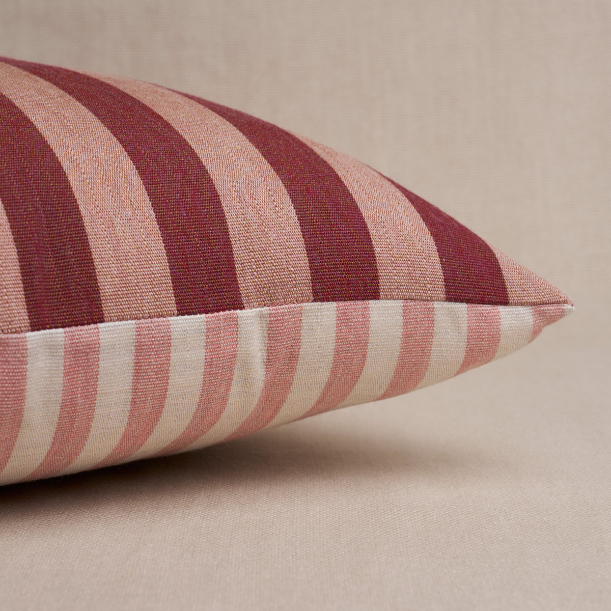 Purchase So8580704 | Hanson I/O Stripe Pillow, Raspberry - Schumacher Pillows