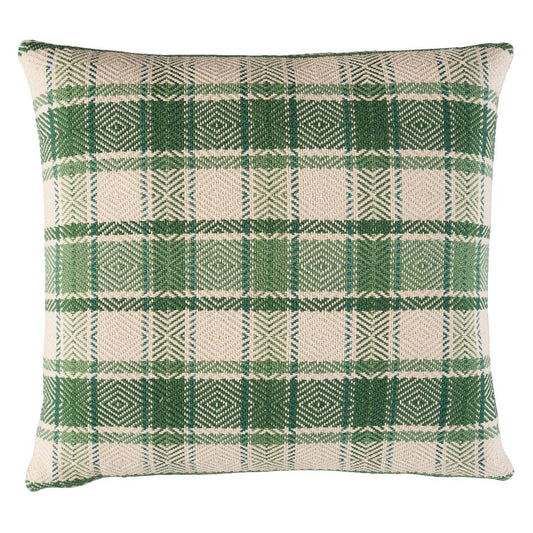 So8599204 | Heidi Plaid Pillow, Leaf - Schumacher Pillows