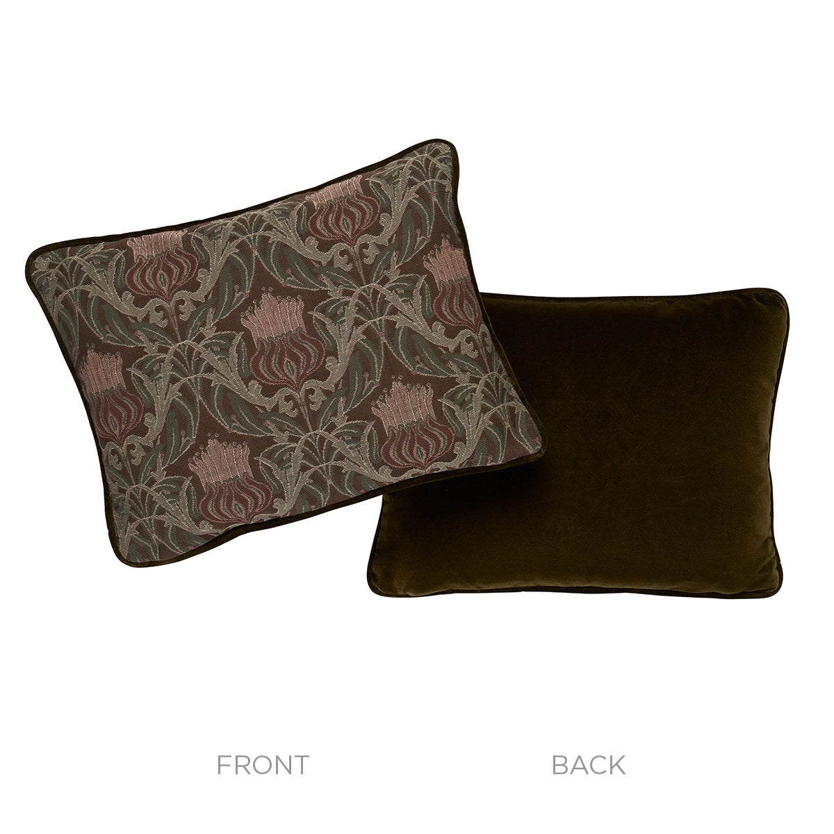 Purchase So8663012 | Rowallan Trellis Pillow, Chocolate - Schumacher Pillows
