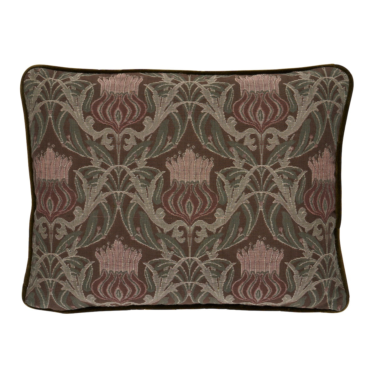 Purchase So8663012 | Rowallan Trellis Pillow, Chocolate - Schumacher Pillows