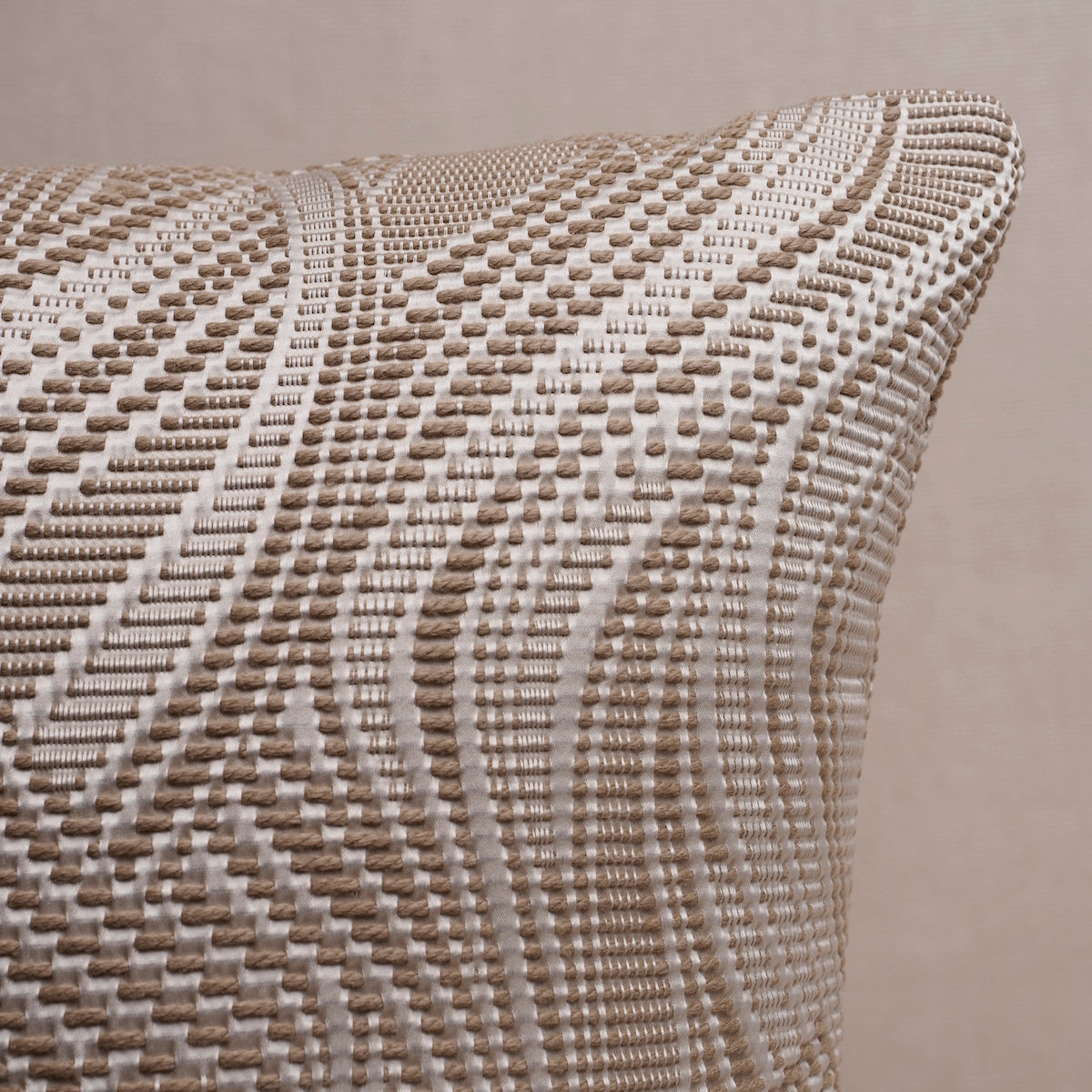 Purchase So8689004 | Quilted Waves I/O Pillow, Metallic Brown - Schumacher Pillows