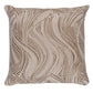 Purchase So8689004 | Quilted Waves I/O Pillow, Metallic Brown - Schumacher Pillows