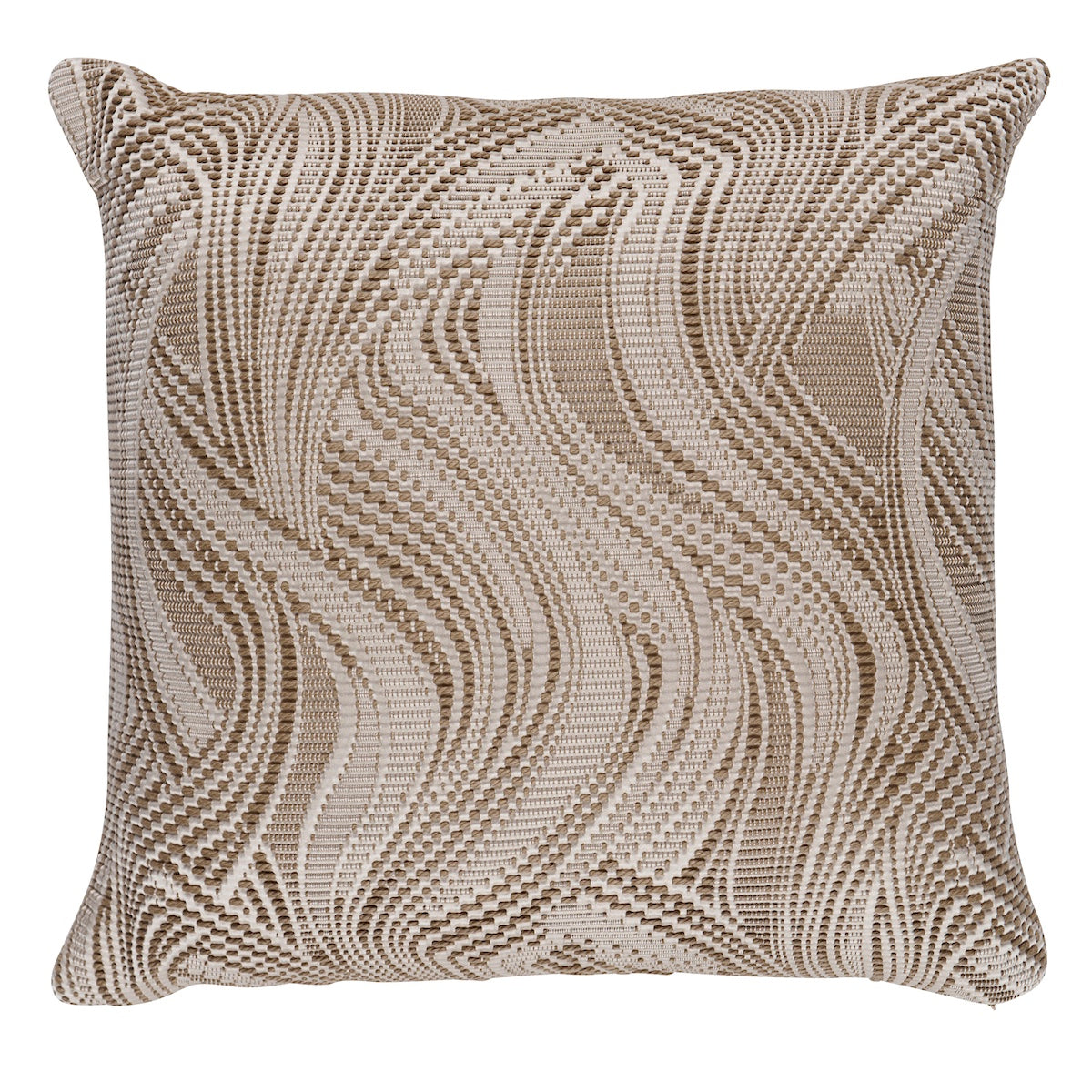 Purchase So8689004 | Quilted Waves I/O Pillow, Metallic Brown - Schumacher Pillows