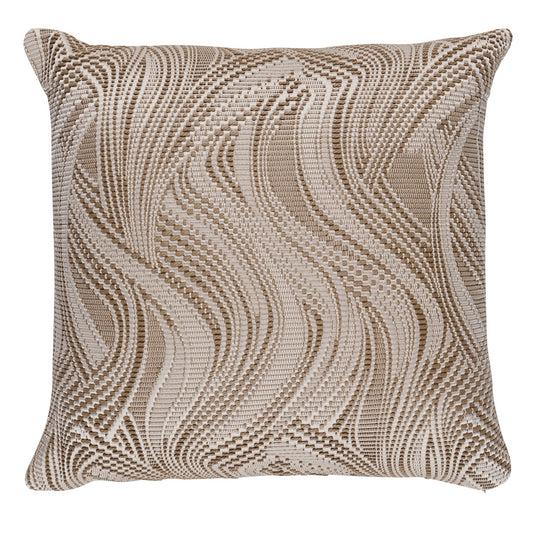 Purchase So8689004 | Quilted Waves I/O Pillow, Metallic Brown - Schumacher Pillows