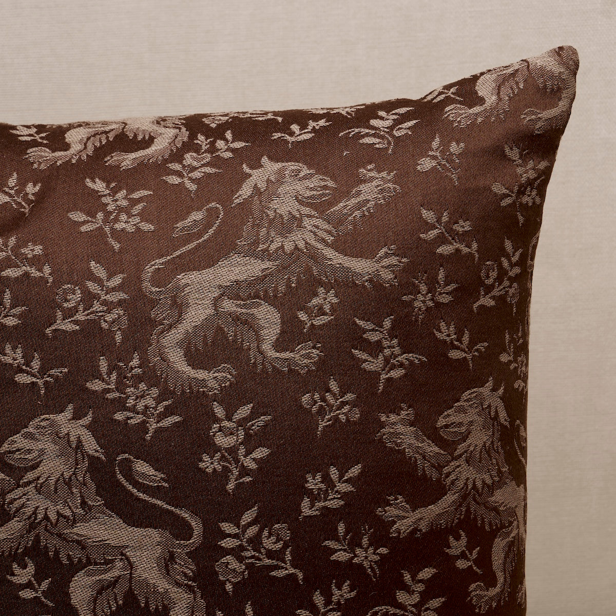 Purchase So8754206 | Ewan'S Beasts Pillow, Brown - Schumacher Pillows