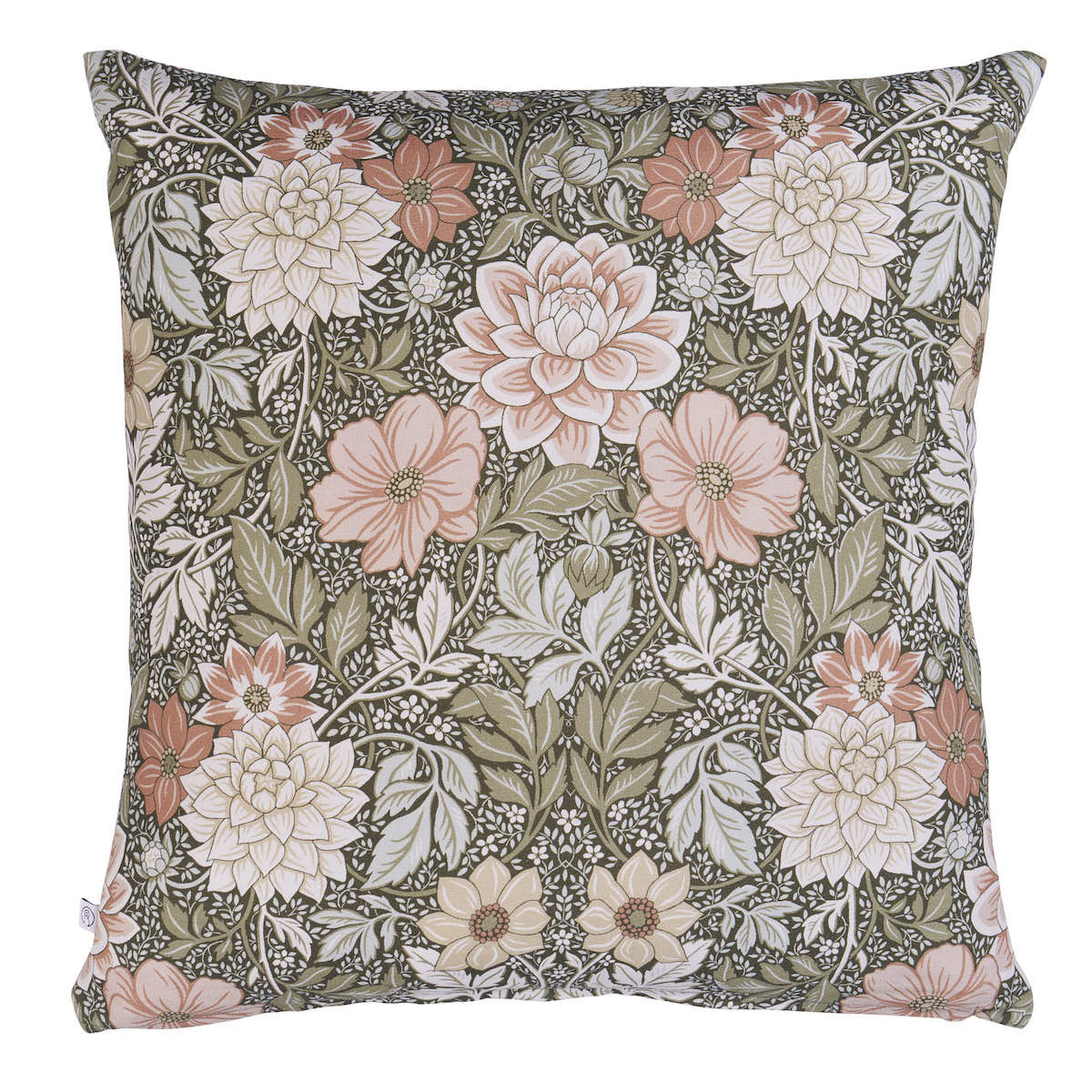 Purchase Soc27666105 | Dahlia Garden Pillow, Green & Pink - Schumacher Pillows