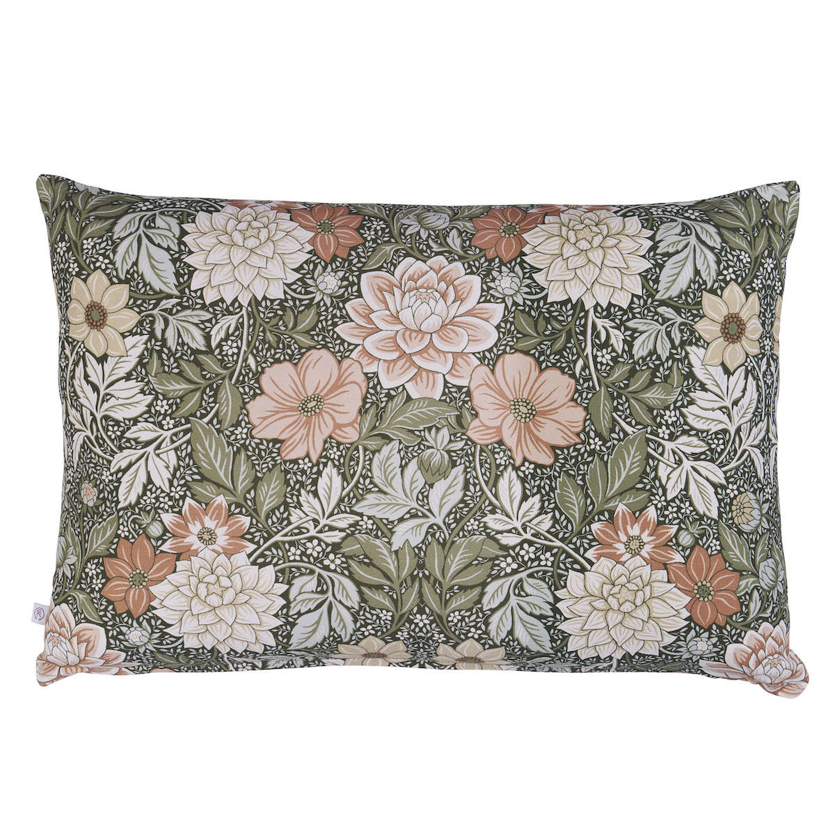 Purchase Soc27666220 | Dahlia Garden Pillow, Green & Pink - Schumacher Pillows
