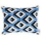 Purchase Sov45438 | Mersin Silk Velvet Pillow, Blue & Black - Schumacher Pillows