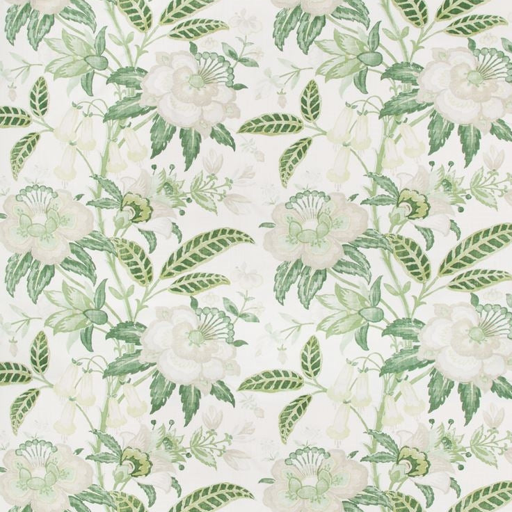 Sample 2017164.233.0 Davenport Print, Greenery Multipurpose Fabric by Lee Jofa