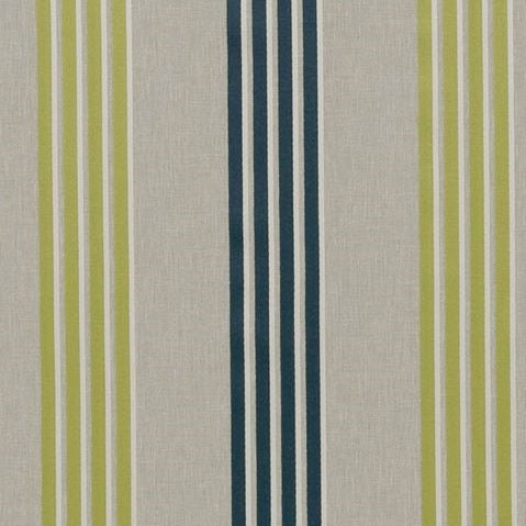 Sample F0941-05 Wensley Teal/Acacia Stripes Clarke And Clarke Fabric
