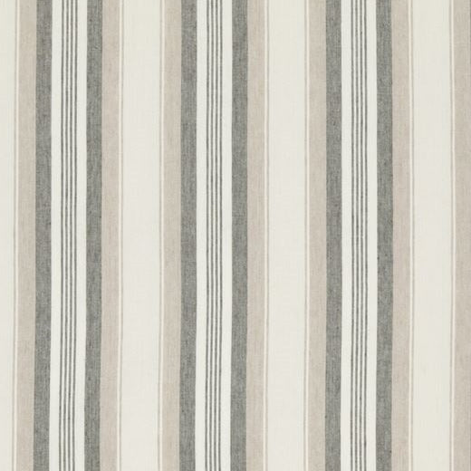 Sample ED85301-210 Lovisa Taupe Stripes Threads Fabric