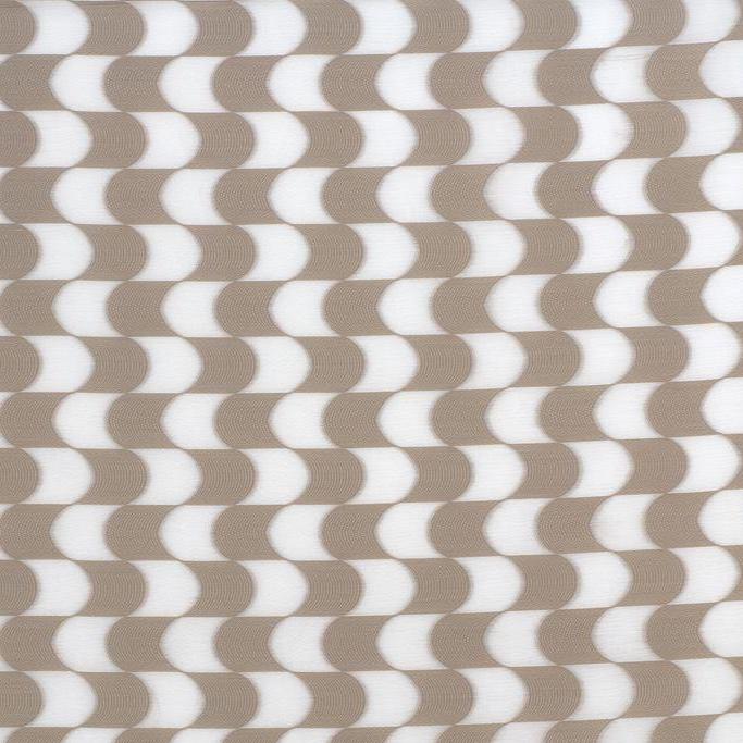 Sample 4285.16.0 Celina Bronze White Drapery Contemporary Fabric by Kravet Contract