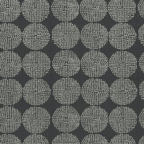 Sample F0956-02 Kiko Charcoal Clarke And Clarke Fabric