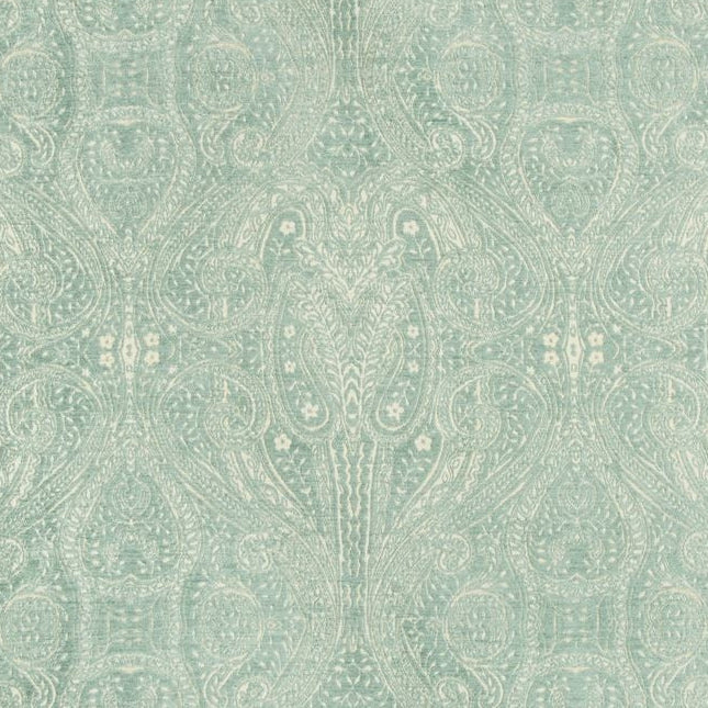 Sample 34767.113.0 Light Blue Upholstery Paisley Fabric by Kravet Contract
