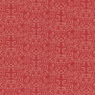 Sample GWF-3512.7.0 Garden Reverse Red Botanical Lee Jofa Modern Fabric