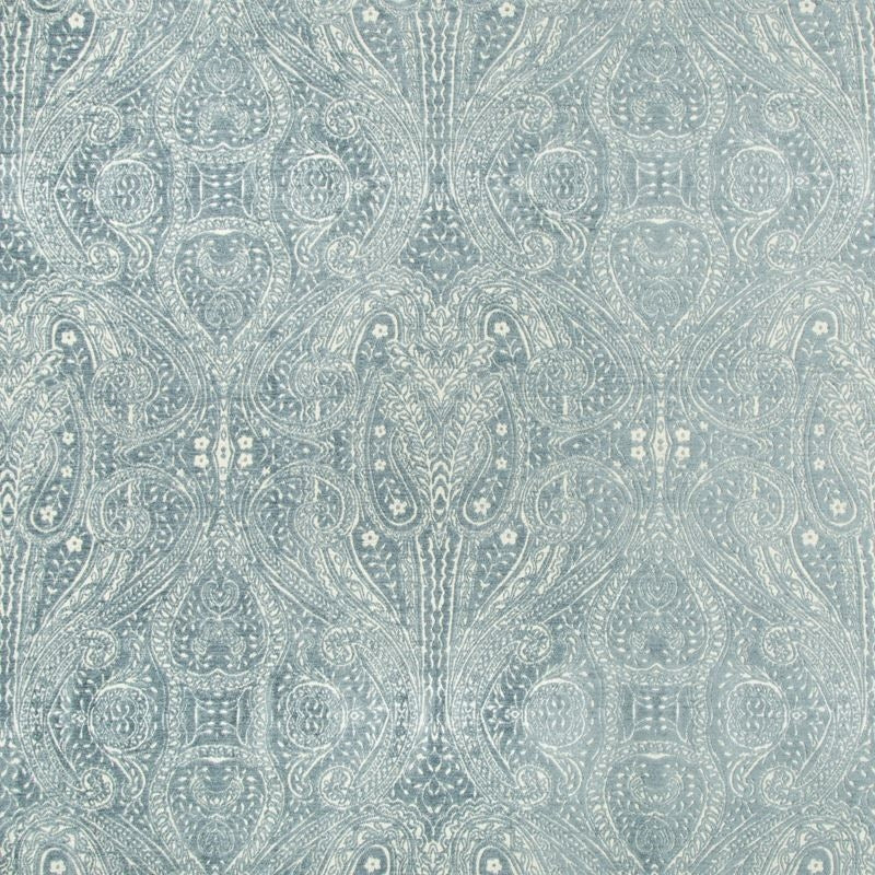 Sample 34720.15.0 Light Blue Upholstery Paisley Fabric by Kravet Design