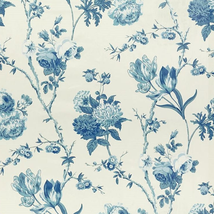 Sample 2015132.515 PARISH-HADLEY Allegra Blues Floral Large (27 Inch) Lee Jofa Fabric