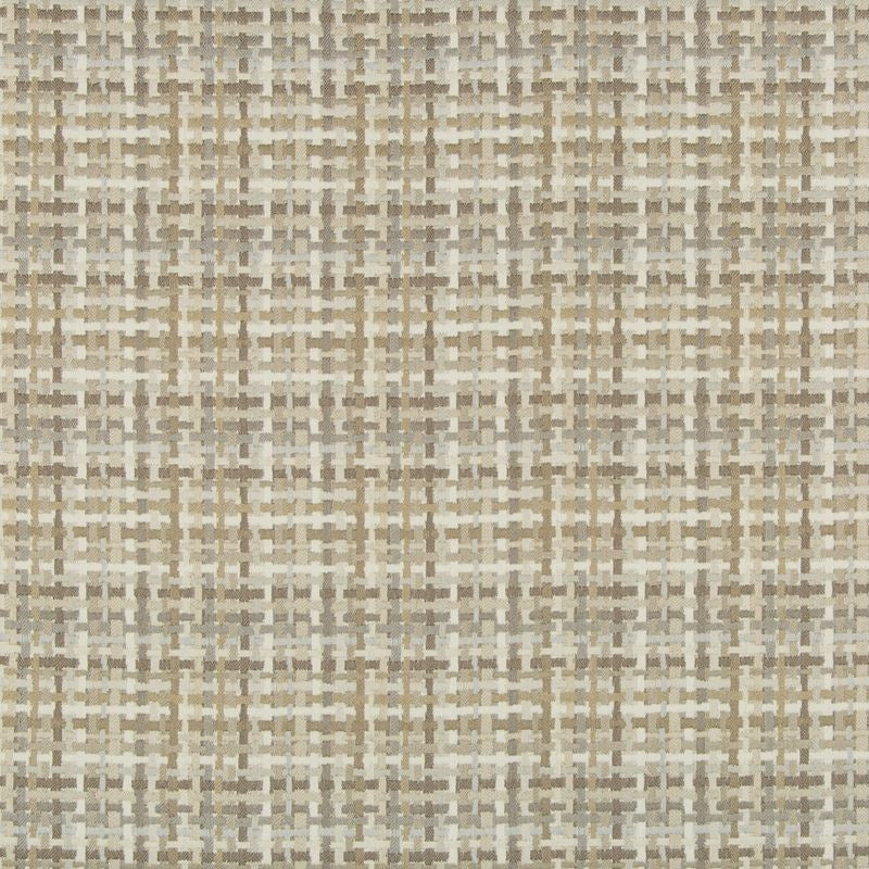 Sample 35598.16.0 Beige Upholstery Check Houndstooth Fabric by Kravet Design