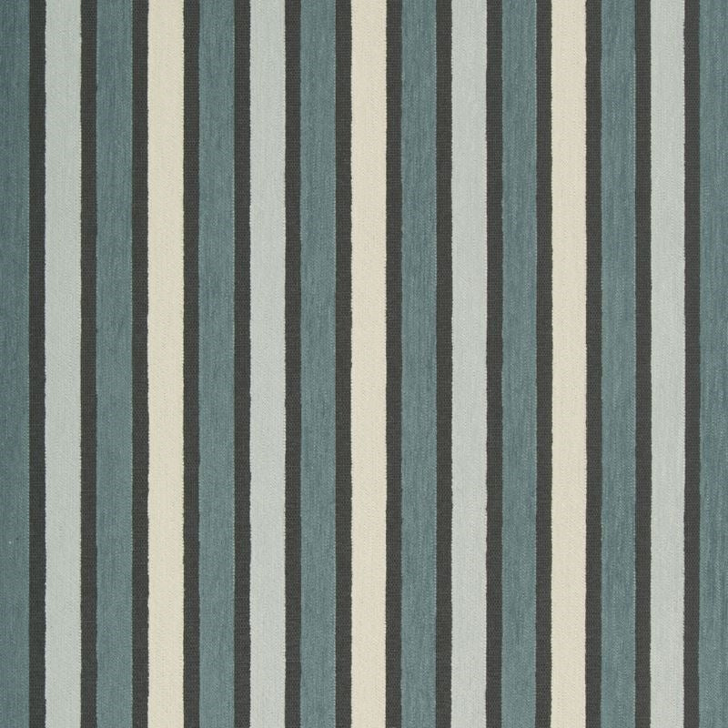 Sample 35083.511.0 Guru Mineral Slate Upholstery Stripes Fabric by Kravet Contract