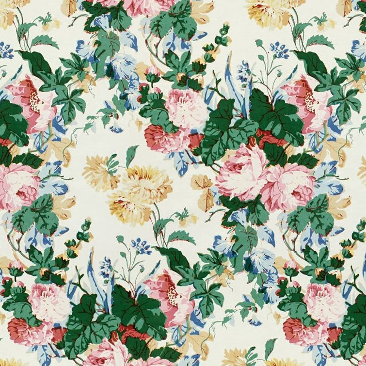 Sample 2015135.73 PARISH-HADLEY Maisie Pink/Green Floral Large (27 Inch) Lee Jofa Fabric