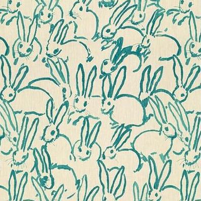 Sample GWF-3523.13.0 Hutch Print Blue Animal/Insect Lee Jofa Modern Fabric