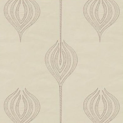 Sample GWF-2928.909.0 Tulip Embroidery White Modern/Contemporary Lee Jofa Modern Fabric