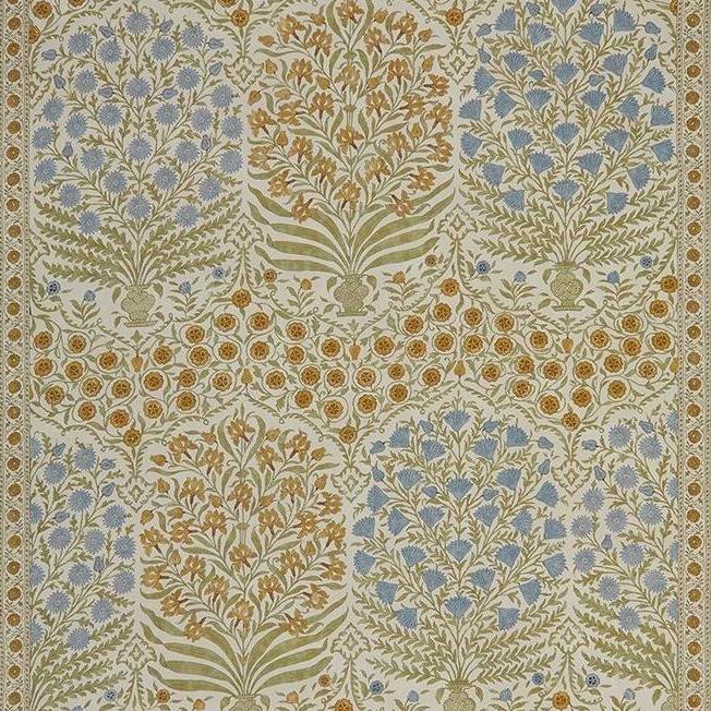 Sample 2017108.540.0 Sameera, Sapphire Gold Multipurpose Fabric by Lee Jofa