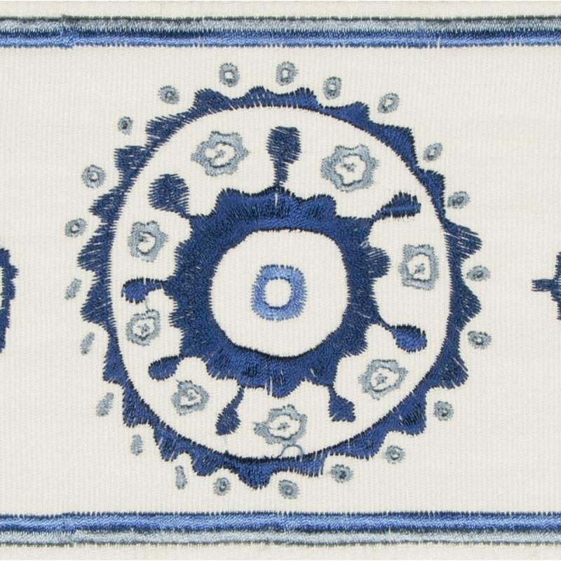 Sample TL10175.150.0 Belles Tape, Blue Navy Trim Fabric by Lee Jofa