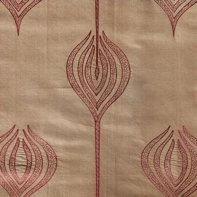 Sample GWF-2928.22.0 Tulip Embroidery Yellow/Gold Modern/Contemporary Lee Jofa Modern Fabric