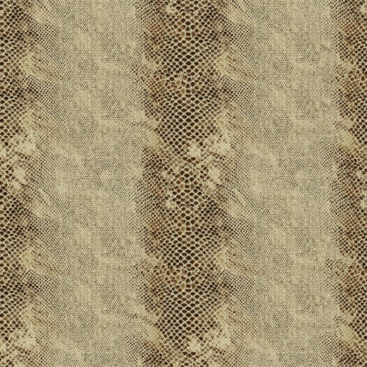 Sample LUX LIZARD.616.0 Lux Lizard Ganache Chocolate Upholstery Contemporary Fabric by Kravet Couture