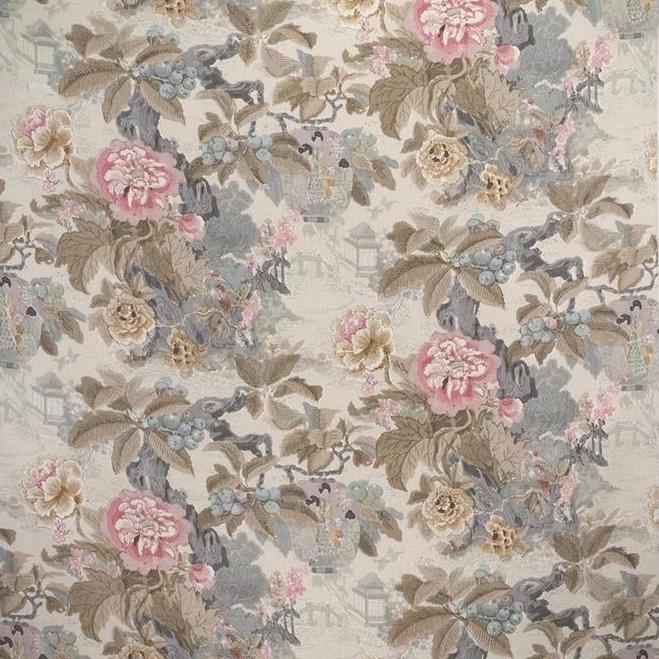 Sample 2017141.117.0 Chinese Lantern Ii, Petal Stone Multipurpose Fabric by Lee Jofa