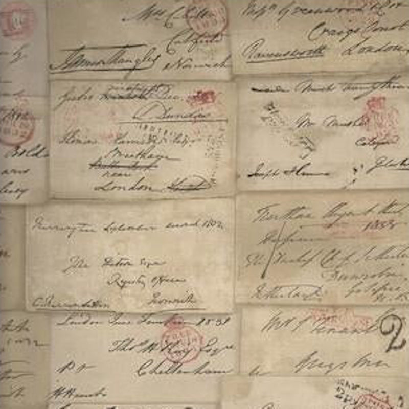 Sample AMW10043.16.0 Love Letter, Parchment by Kravet Couture Wallpaper