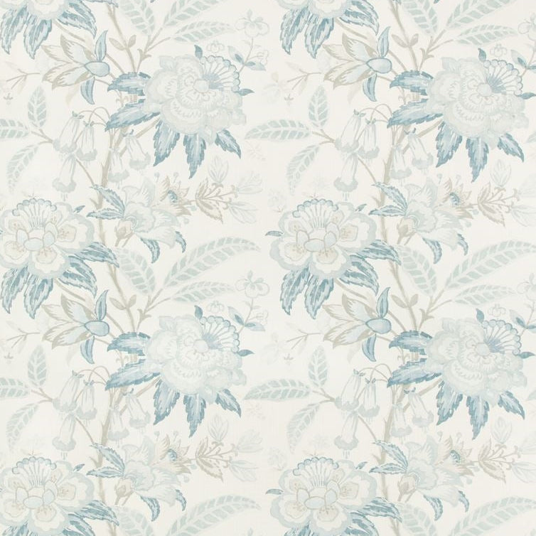 Sample 2017164.115.0 Davenport Print, Frost Blue Multipurpose Fabric by Lee Jofa