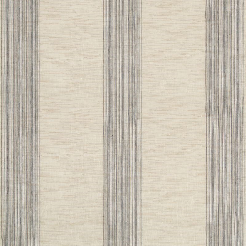 Sample 4608.516.0 Grey Drapery Stripes Fabric by Kravet Design