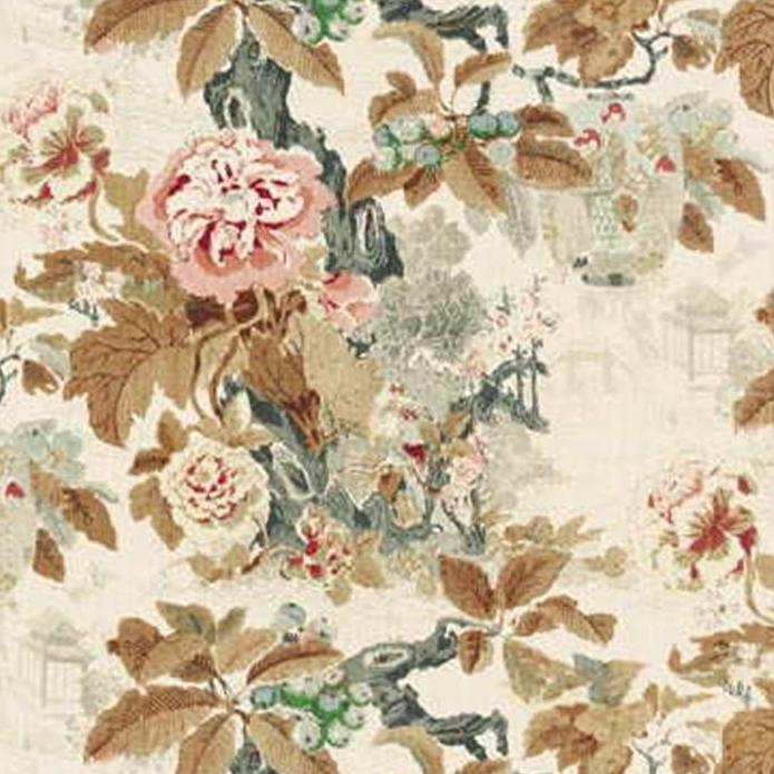 Sample 807000.LJ.0 Chinese Lantern, Browns Multipurpose Fabric by Lee Jofa