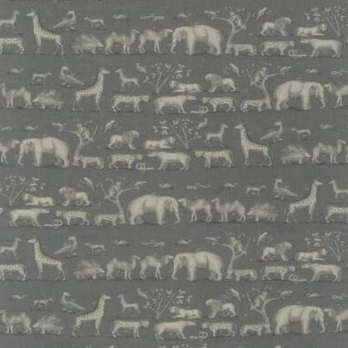 Sample AM100291.11.0 Kingdom White Animal/Insect Kravet Couture Fabric
