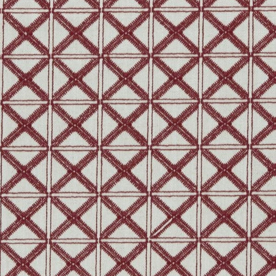 Sample F0957-04 Makenzi Red Clarke And Clarke Fabric