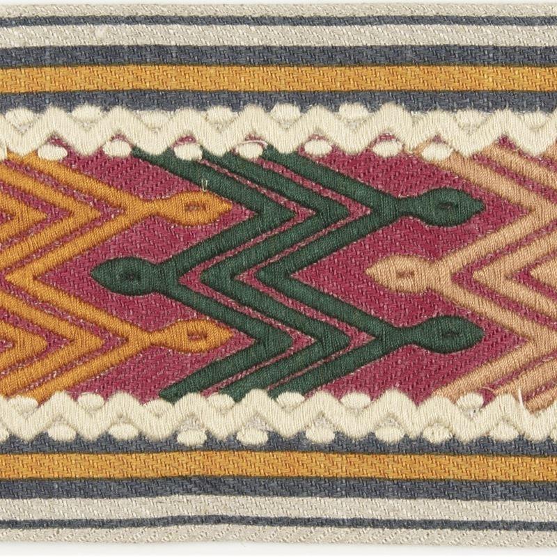 Sample TL10164.549.0 Tana Tape, Multi Blue Trim Fabric by Lee Jofa