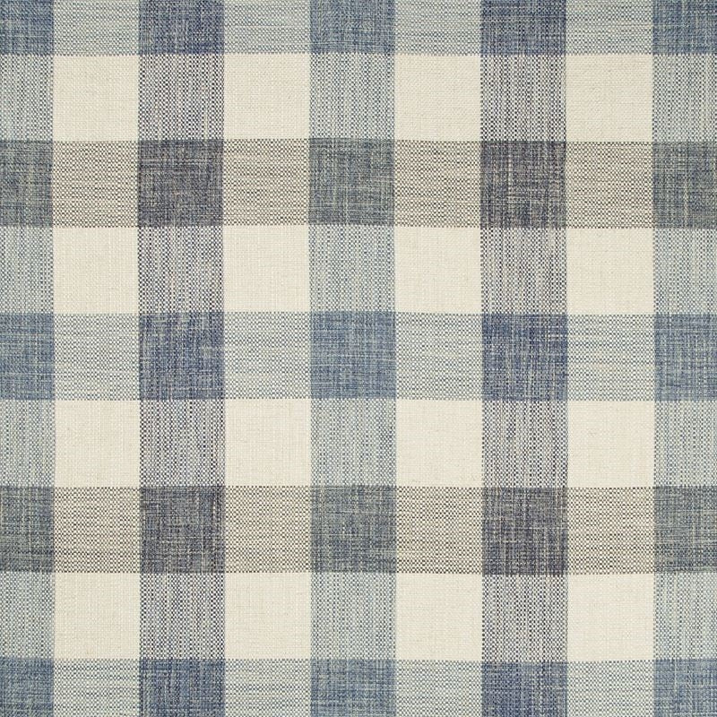 Sample 35719.5.0 Indigo Upholstery Plaid Fabric by Kravet Design