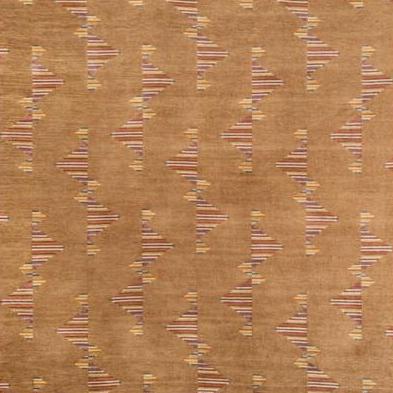 Sample GWF-3758.167.0 Arcade Brown Geometric Lee Jofa Modern Fabric