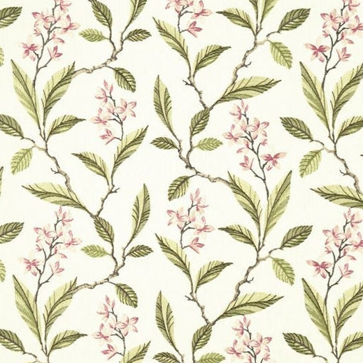 Sample F1008-05 Melrose Pink/Apple Clarke And Clarke Fabric