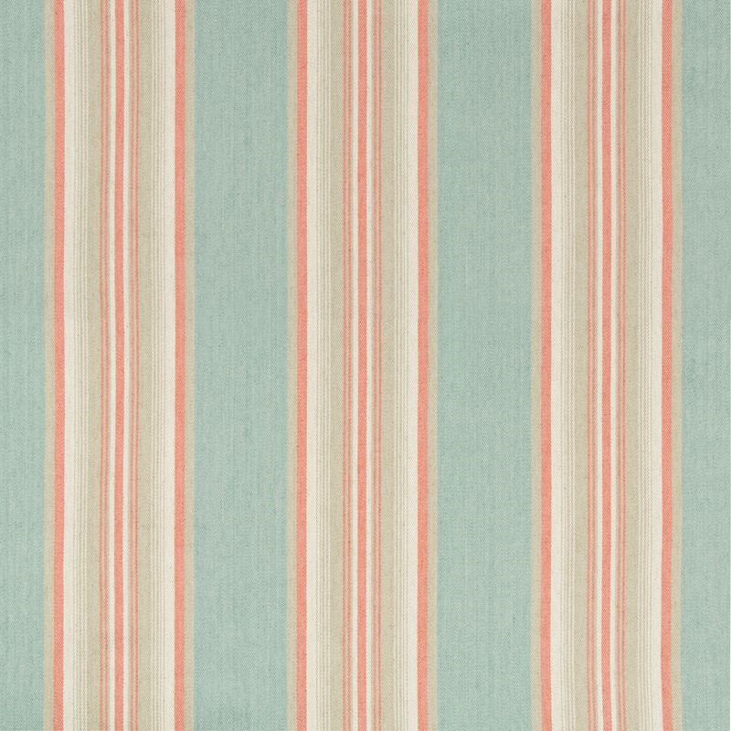 Sample 35169.312.0 Lodeve Ticking Capri Turquoise Upholstery Stripes Fabric by Kravet Design