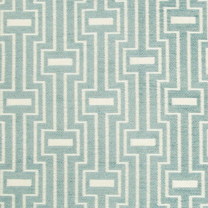 Sample 34753.15.0 Spa Upholstery Geometric Fabric by Kravet Contract