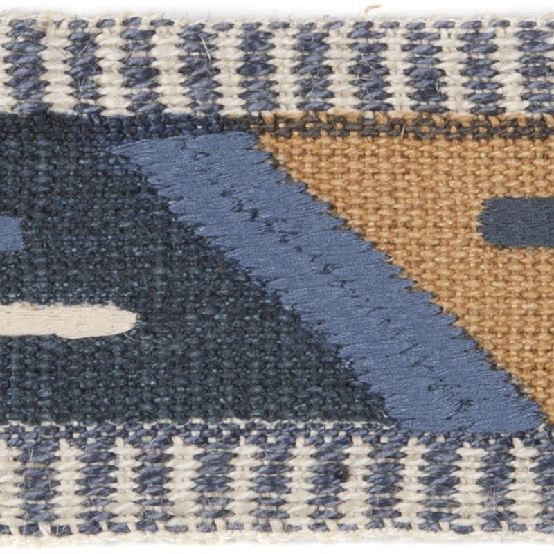 Sample TL10167.165.0 Abbe Tape, Camel Blue by Lee Jofa Fabric