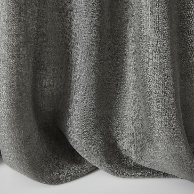 Sample LZ-30200.19.0 Shenti Charcoal Drapery Solids Plain Cloth Fabric by Kravet Design
